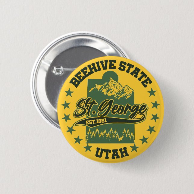 St. George,Utah Button (Front & Back)