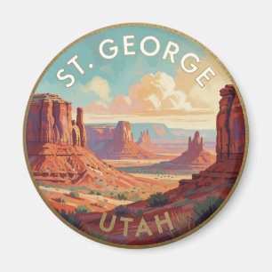 St. George Utah Desert Landscape Magnet