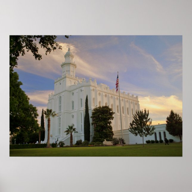 St. George Utah, LDS Temple Poster (Front)