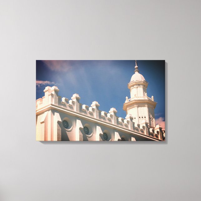 St. George Utah Mormon Temple Canvas Print (Front)