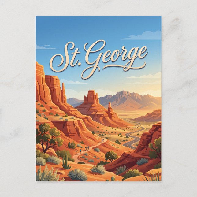 St. George, Utah Postcard (Front)