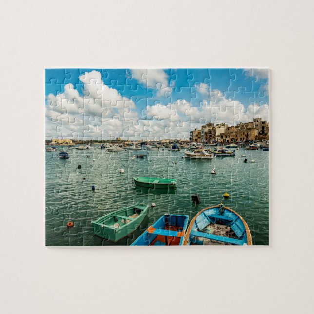 St Georges Bay, Malta Jigsaw Puzzle (Horizontal)