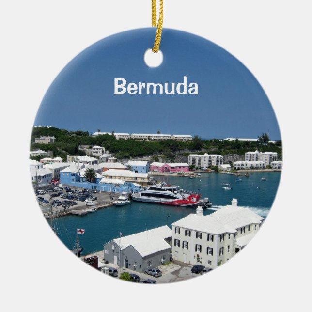 St. Georges, Bermuda Ceramic Ornament (Front)