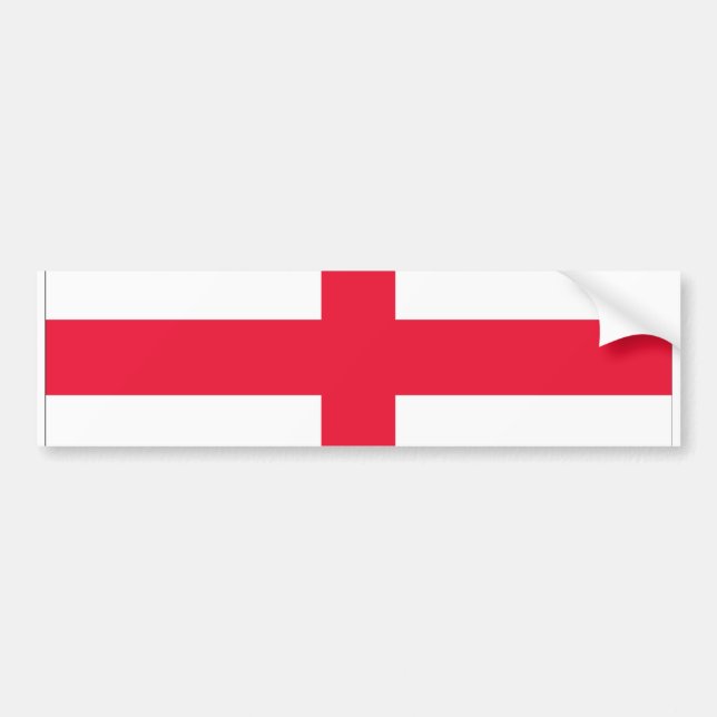 St George's Cross Bumper Sticker (Front)