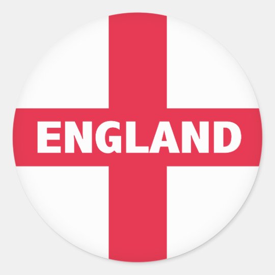 St George's Cross - England Flag Classic Round Sticker | Zazzle.com