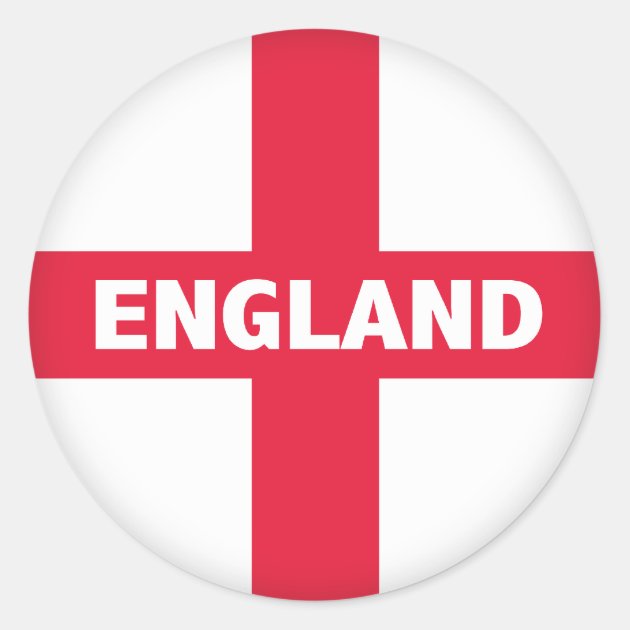Various Shapes & Sizes English St Georges Cross Flag Stickers England Labels 