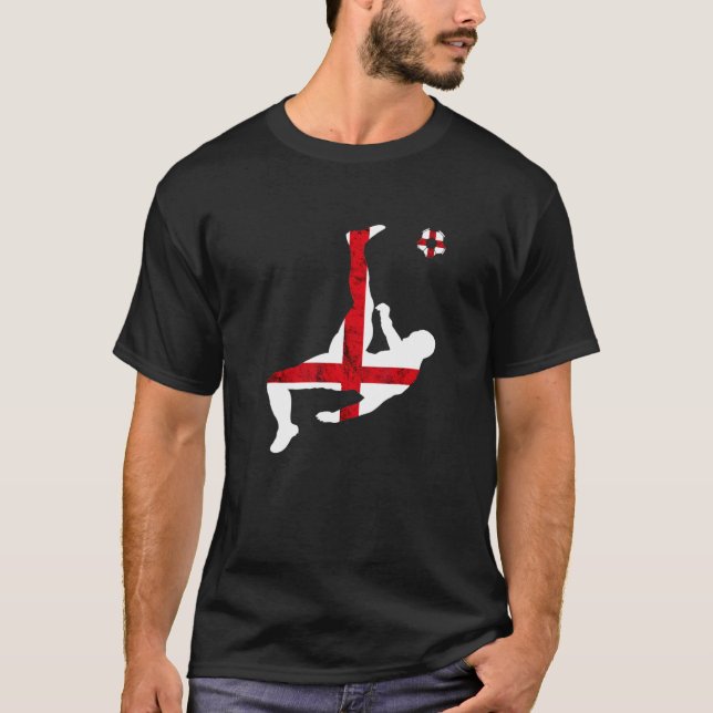 St George's Cross Rugby Team England Flag English  T-Shirt (Front)