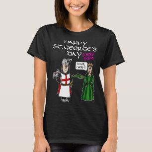St Georges Day George Dragon Princess Feminist Edi T-Shirt