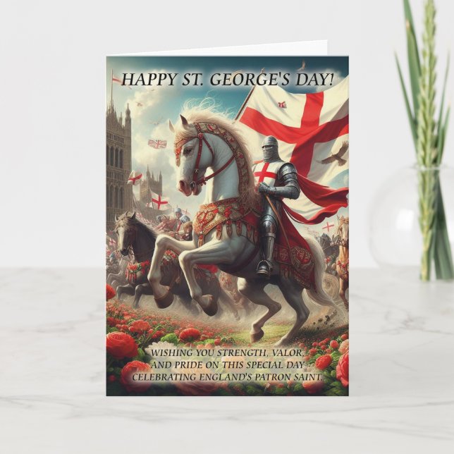 St. George's Day Greeting Card (Front)