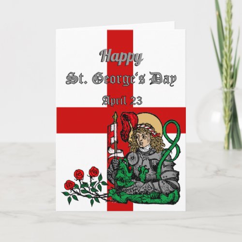 St Georges Day Greeting Card Nuremberg Version
