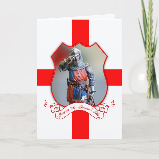 St. George's Day Greeting Card With Knight (Front)