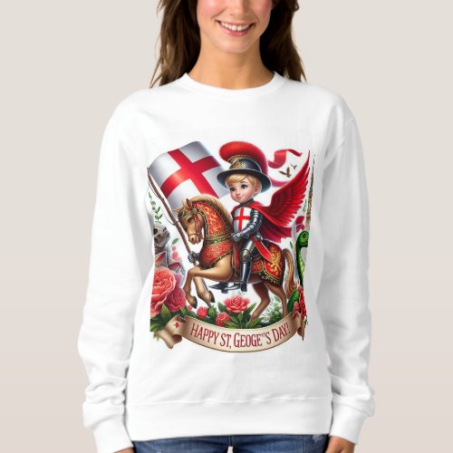 St Georges Elegance Printed Womens T_Shirt Sweatshirt