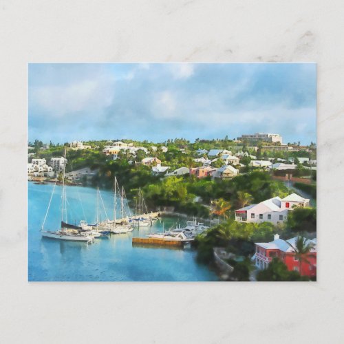 St Georges Harbour Bermuda Postcard