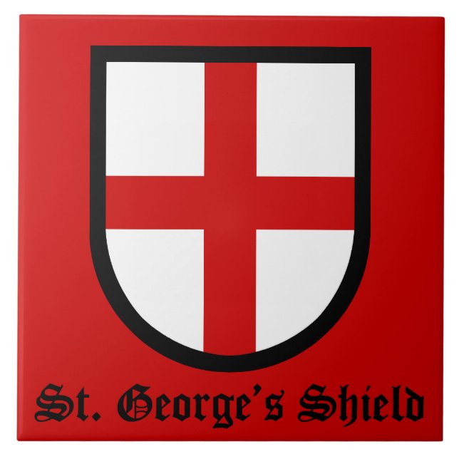 St. George's Shield Ceramic Tile (Front)