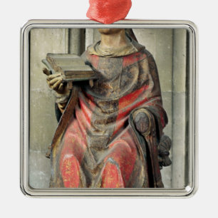 St. Germain  Bishop of Auxerre Metal Ornament