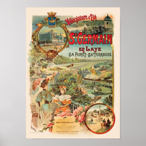 St_Germain_en_Laye Vintage Poster 1902