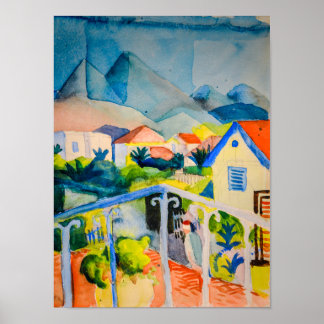 St Germain near Tunis | Auguste Macke | Poster