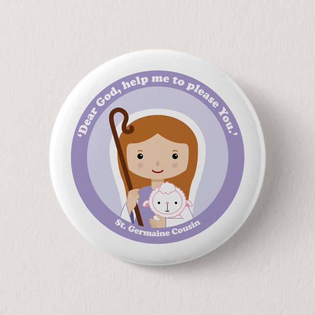 St. Germaine Cousin Button (Front)