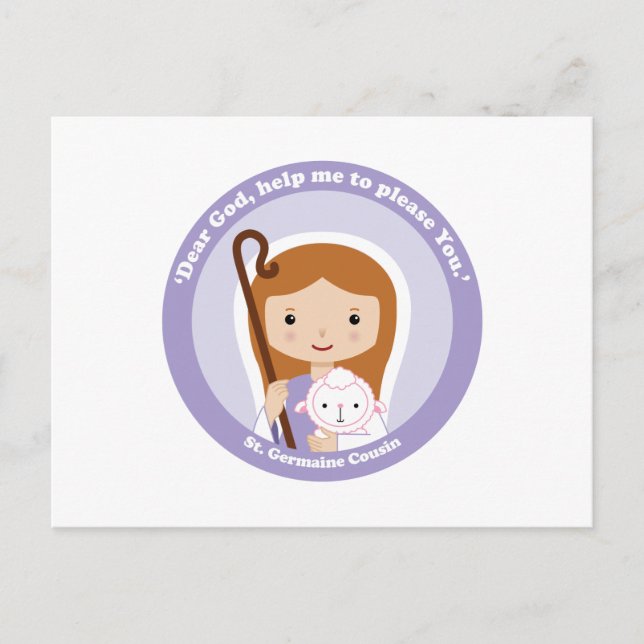 St. Germaine Cousin Postcard (Front)