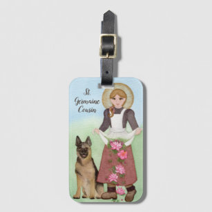 St. Germaine Patron of Sick, Abused Vulnerable Luggage Tag