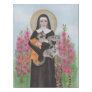St. Gertrude Cat Lady Affordable Alternative Faux Canvas Print