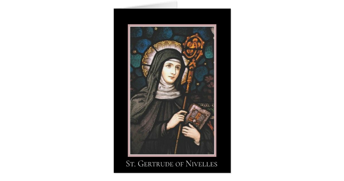 St Gertrude Of Nivelles Patron Saint Of Cats Zazzle Com