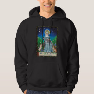St Gertrude of Nivelles Patron Saint of Cats Gifts Hoodie