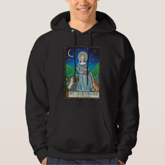 St Gertrude of Nivelles Patron Saint of Cats Gifts Hoodie