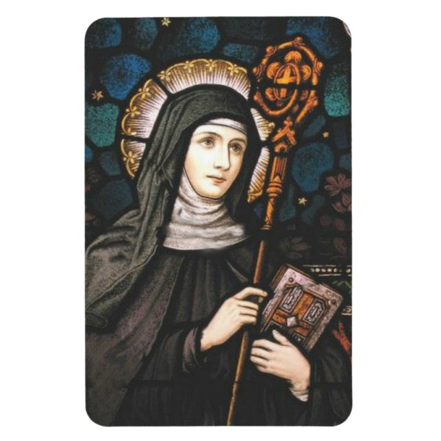 St. Gertrude of Nivelles Patron Saint of Cats Magnet (Vertical)