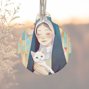 St Gertrude Patron of Cats Church Pet ID Tag