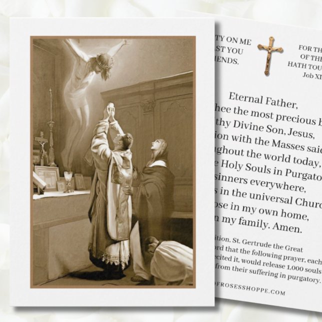 St. Gertrude Priest Offering Mass Virgin Mary Pray (Creator Uploaded)