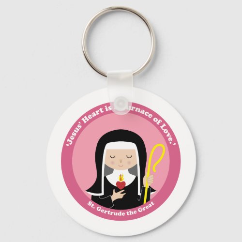 St Gertrude the Great Keychain