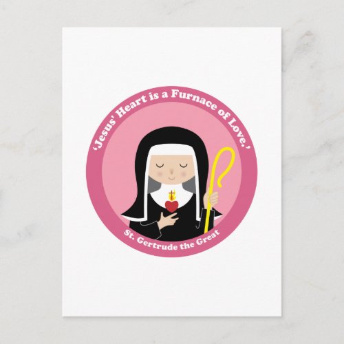 St Gertrude the Great Postcard
