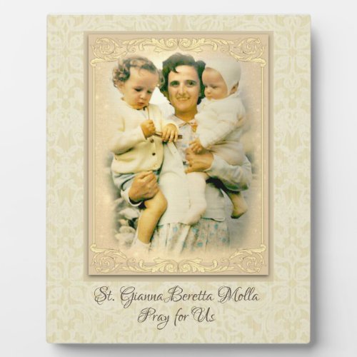 St Gianna Beretta Molla Catholic Mother Plaque