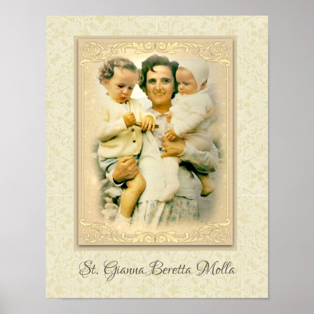 St. Gianna Beretta Molla Catholic Mother Poster (Front)