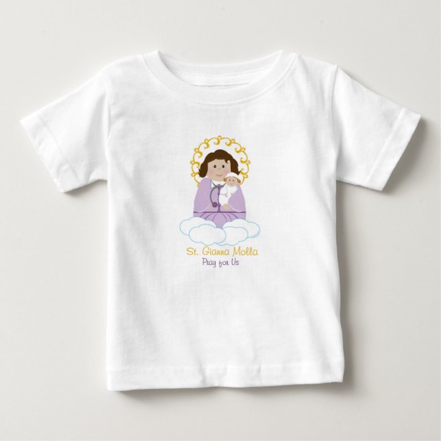 St. Gianna Molla Baby T-Shirt (Front)