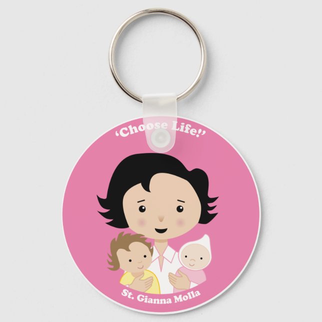 St. Gianna Molla Keychain (Front)