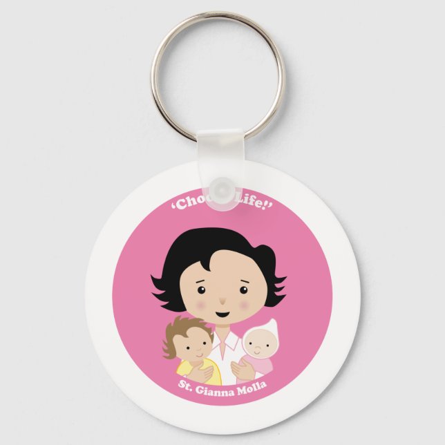 St. Gianna Molla Keychain (Front)