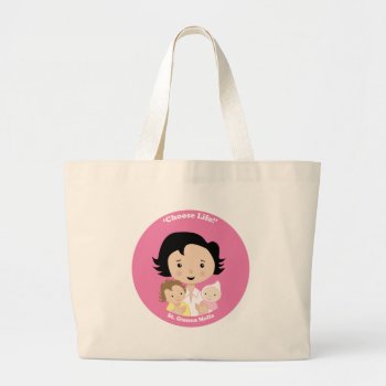 St. Gianna Molla Large Tote Bag by happysaints at Zazzle