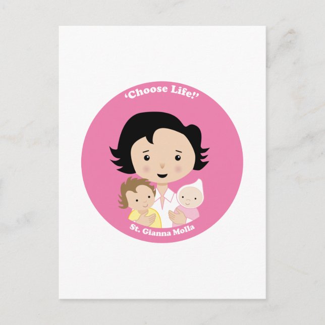 St. Gianna Molla Postcard (Front)
