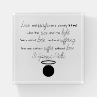 St. Gianna Molla Quote Paperweight