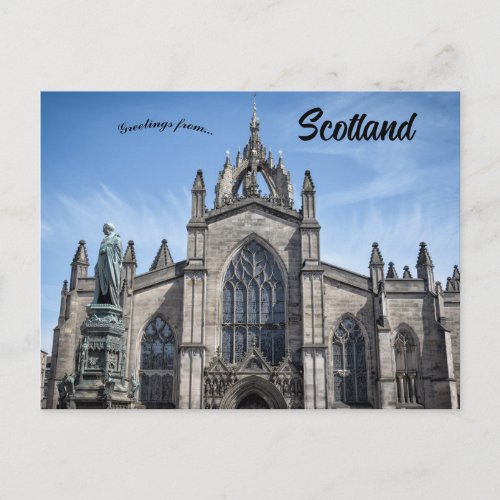 St Giles Cathedral Edinburgh Scotland Postcard