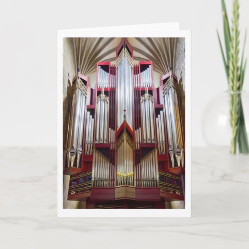 St Giles Cathedral organ card vertical