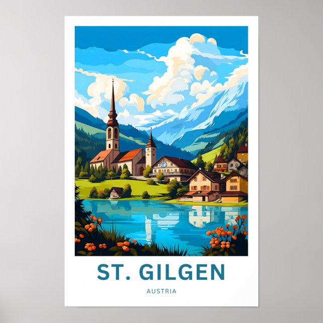 St. Gilgen Austria Travel Print (Front)