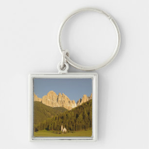 St Giovanni, Val di Funes, Dolomites, Italy Keychain