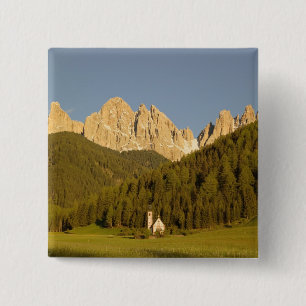 St Giovanni, Val di Funes, Dolomites, Italy Pinback Button