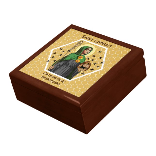 St. Gobnait of Ballyvourney (SAE 003) Gift Box (Side)