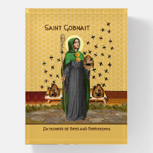 St. Gobnait of Ballyvourney (SAE 003) Paperweight