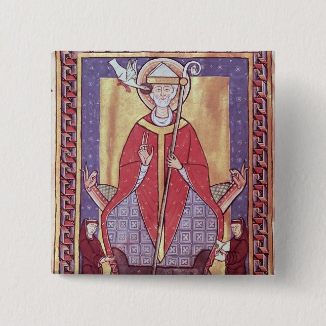 St. Gregory Button (Front)