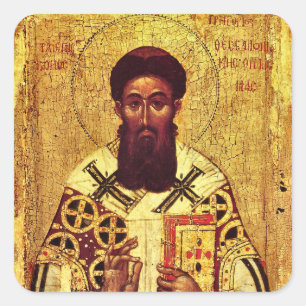 St. Gregory of Palamas Orthodox Christian Icon     Square Sticker